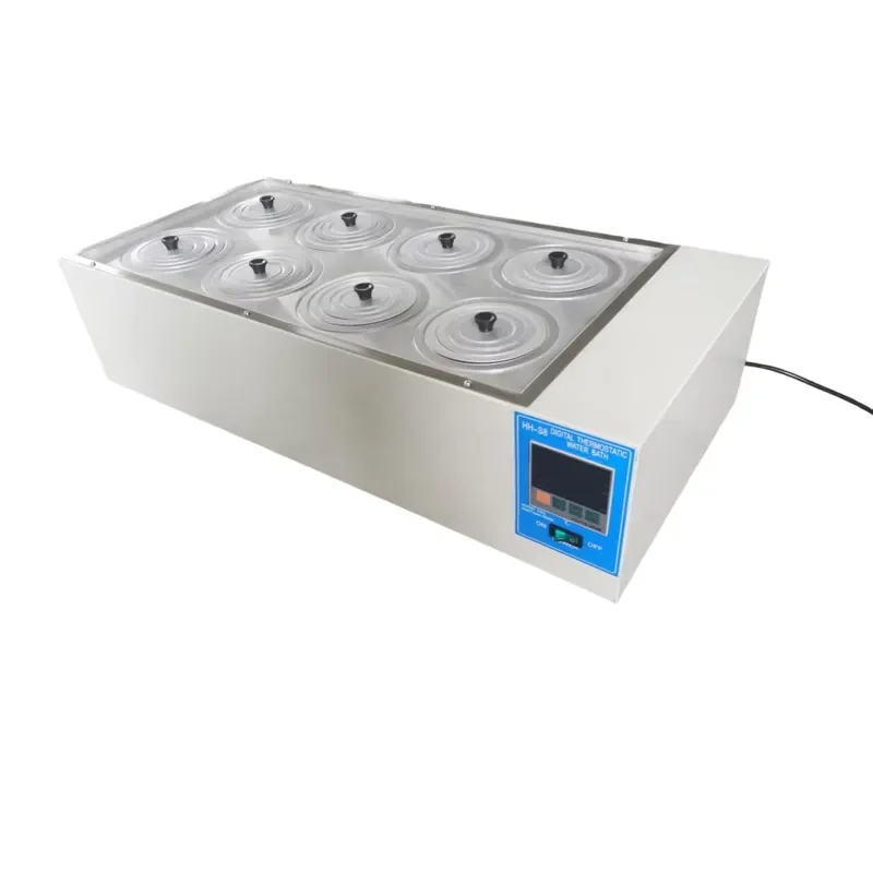 Digital Constant Temperature Water Bath 2 Rows 8 Holes Laboratory Heating Equipment for Science Research School Lab Use High