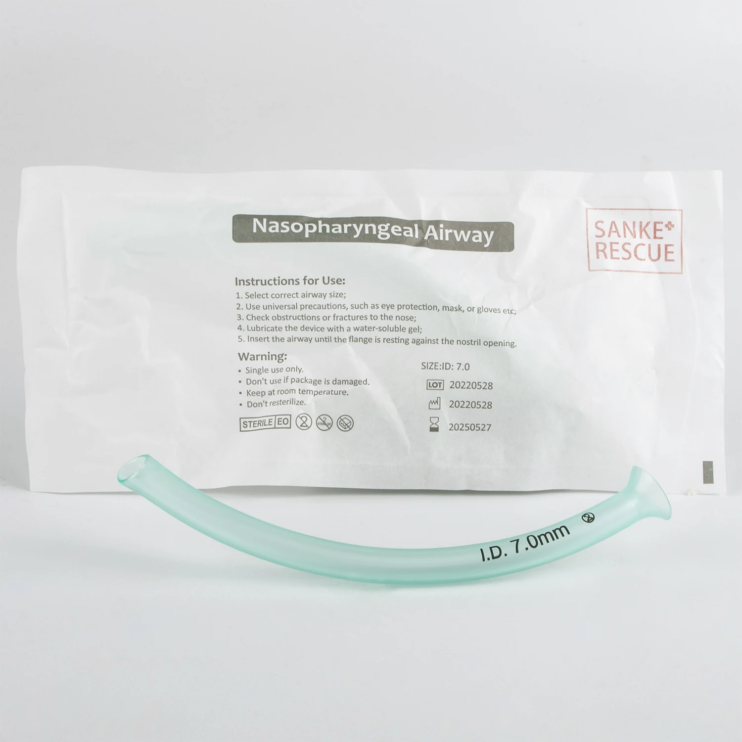 � Weiches, latexfreies Nasopharyngeal-Aufweg aus PVC, 28 Fr, für die Erste-Hilfe-Rettung, Notfall-Nasen-Faringeal-Aufwegmanagement – Detail 1