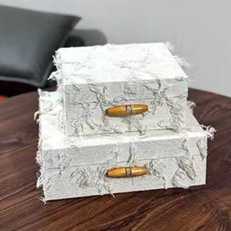 الجلود والمجوهرات المنظم صندوق الرجعية الفاخرة صناديق التخزين سوار قلادة القرط حلقة حقيبة للتخزين مكتب الديكور صندوق مجوهرات