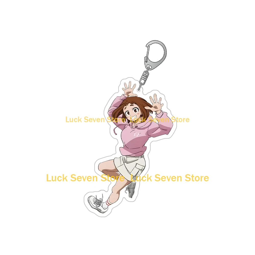بطلي الأكاديمية شخصية Ochaco Uraraka Shoto Todoroki Anna Scervino Giulio Gandini جديد سلسلة مفاتيح مصنوعة من الأكريليك قلادة لعبة أنيمي #3