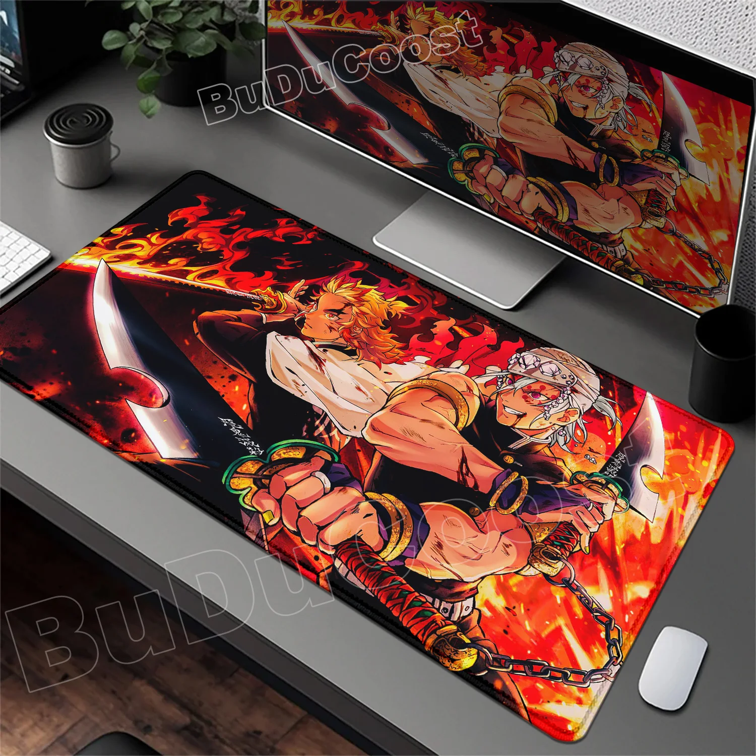 HD печать аниме коврик для мыши Лидер продаж Demon Slayer большой ковер настольный коврик компьютер ноутбук ПК игровые периферийные аксессуары коврик для мыши