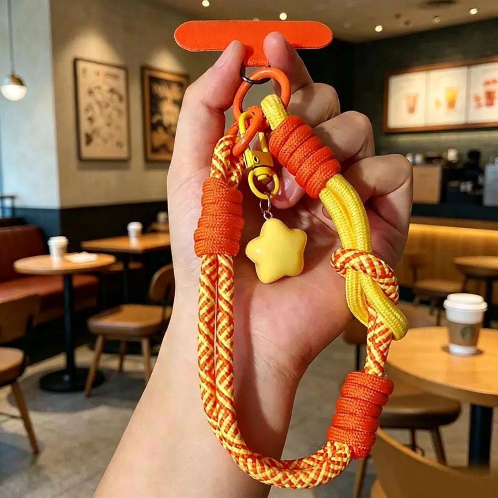 1Pc Cellphone Straps Hanging Cord Mobile Phone Lanyard Short Wrist Strap Charm Anti-lost Chain for Women Keychain Pendant
