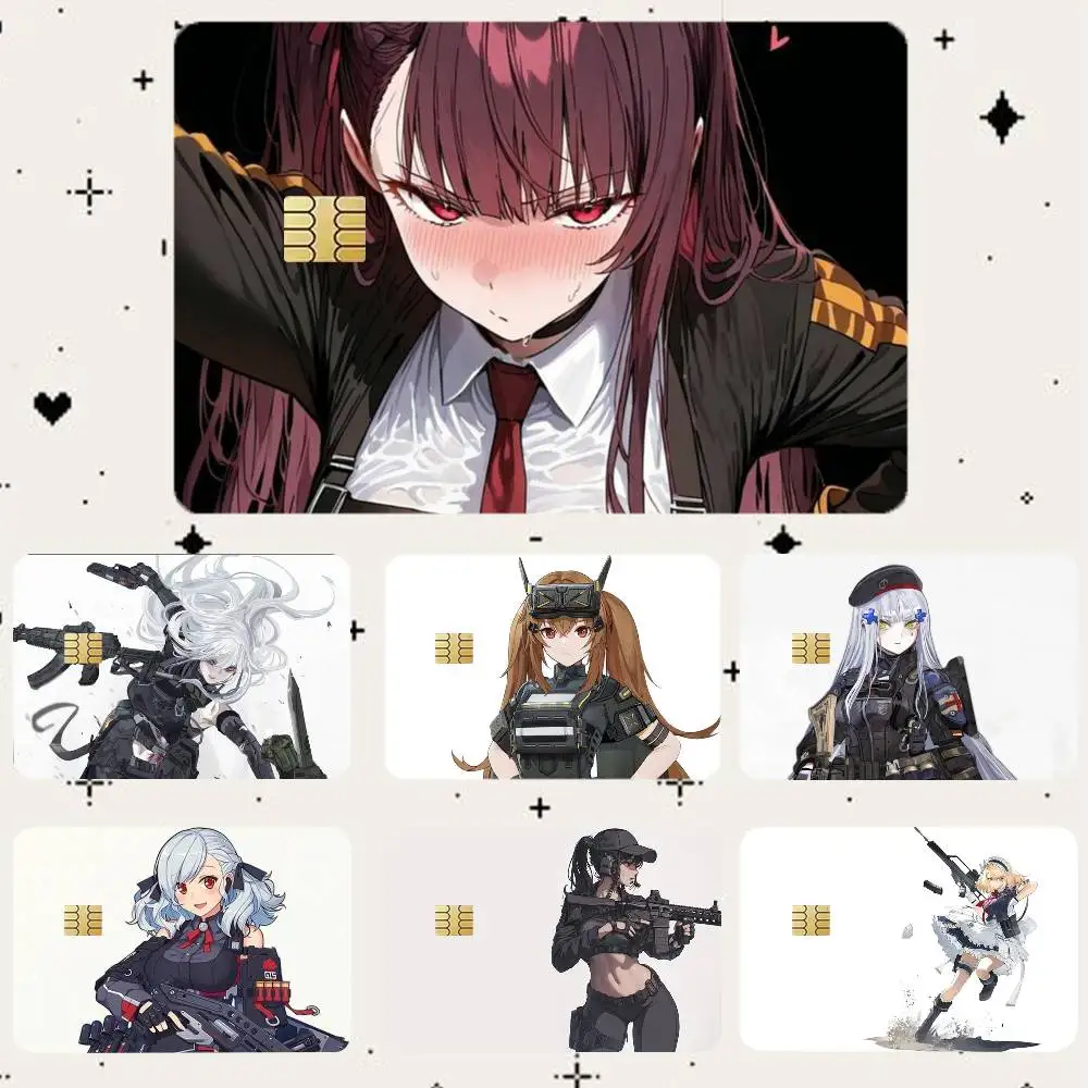 

G-Girls' Frontline HD Waterproof Card Skins Protective Stickers for Credit Bank Game Cards