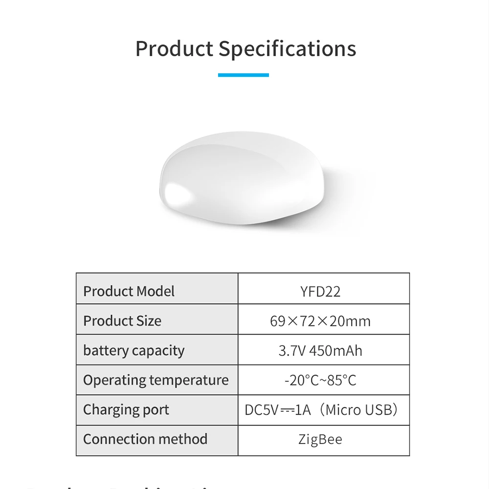 ZigBee-Sensor de fugas de agua, Detector de inundación, sistema de alarma para el hogar, protección de seguridad, alerta de fugas Tuya Smart Life,