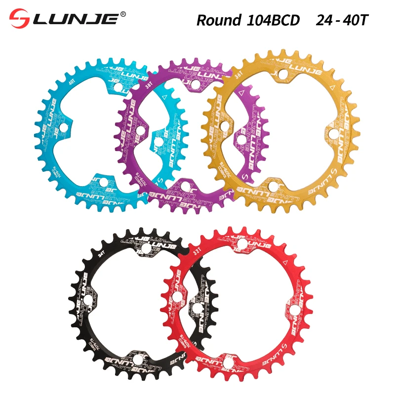 

104BCD MTB Bicycle Chainring Narrow Wide Mountain Bike Chainwheel Ultralight Crankset Tooth Chainwheel 32T 34T 36T 38T 40T