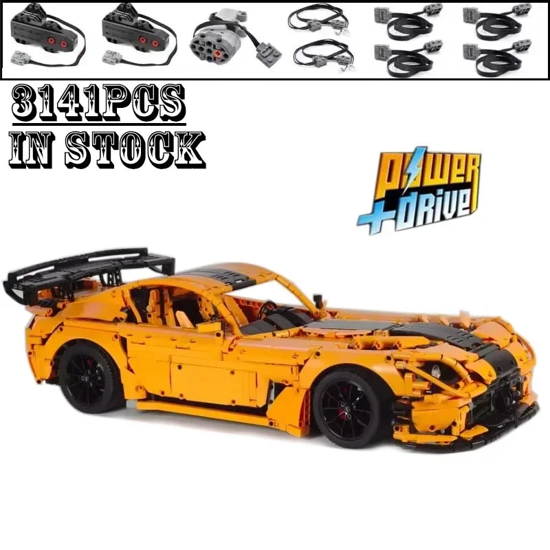 Viper ACR-coche deportivo clásico técnico, MOC-13655, Control remoto, modelo de potencia, coche deportivo, bloques de construcción, juguete, regalo de cumpleaños