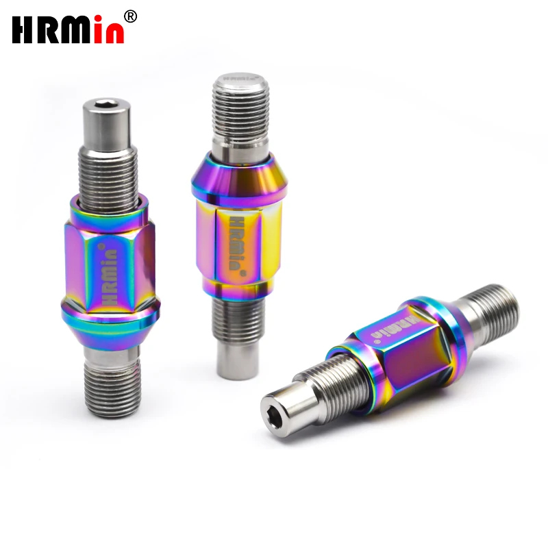 

HRMin stud kits Gr.5 titanium 20pcs wheel stud M14*1.25*78mm with 20pcs titanium nut M14*1.25*35mm for BMW MINI Rolls-royces