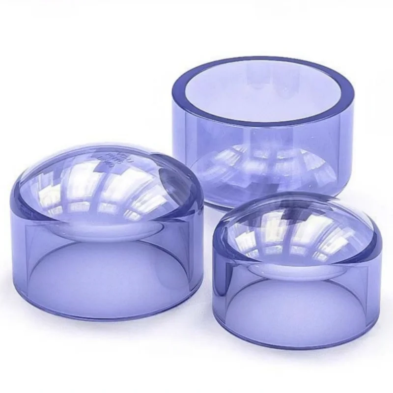 PVC Transparent Blue Pipe Cap Water Pipe Drainage Plug Plastic Pipe Plug Sewage Tube Seal Inner Dia20/25/32/40/50/63/75/90/110mm
