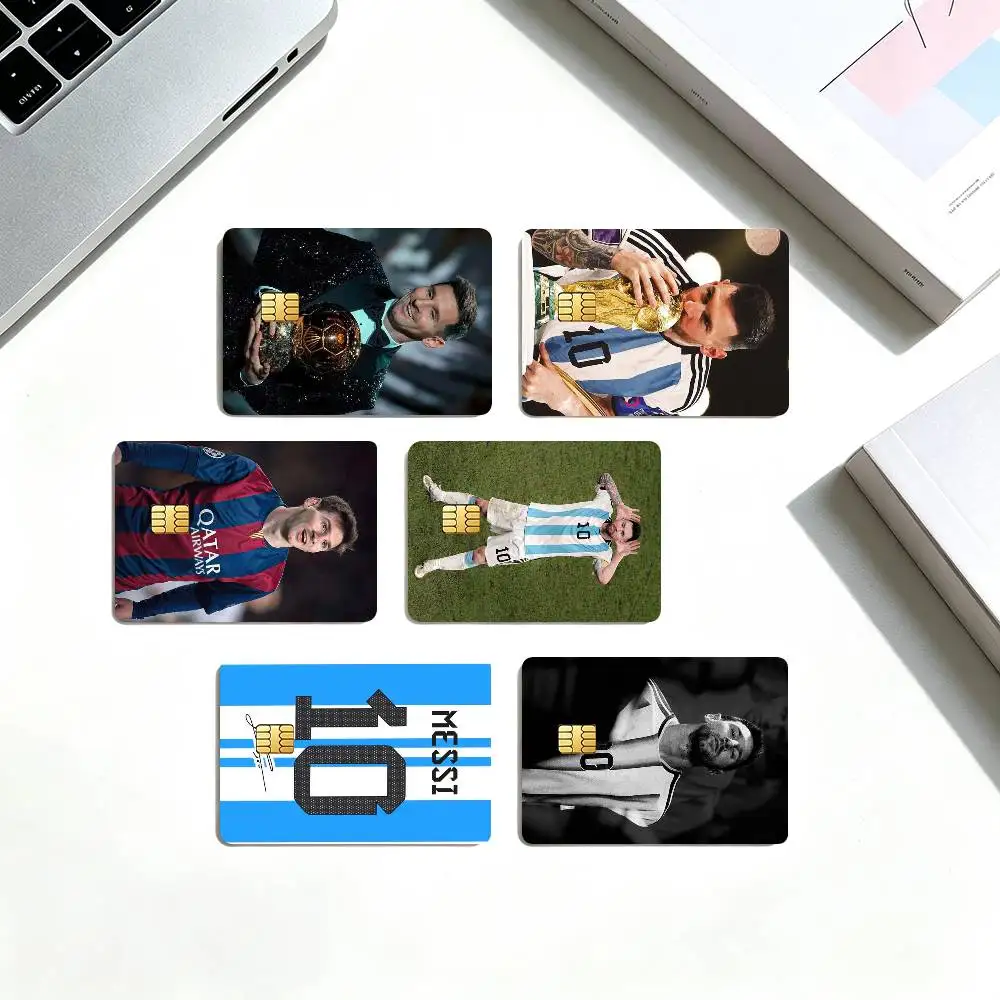 L-Lionel M-Messi Argentina Football Star   Credit Card HD Stickers Small Chip Waterproof Sticker Game Card Decal Gift