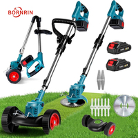 NEW 1800W Cordless Electric Lawn Mower Length Adjustable Handheld Cutter Garden Grass Cutting Trimmer For Makita 18V Battery