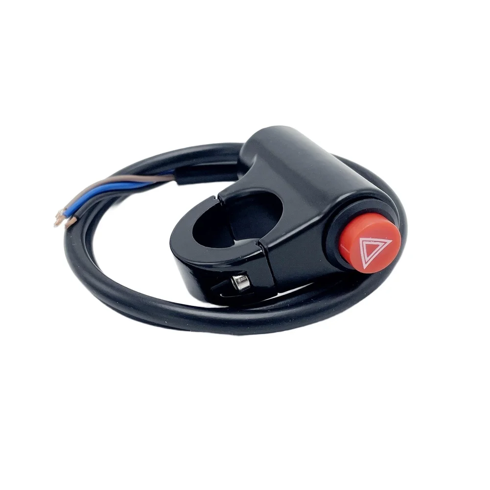 LED Switch Button Handlebar Light For Motorcycle Electric Bike Accessories Safety Aluminum Alloy KG-037E