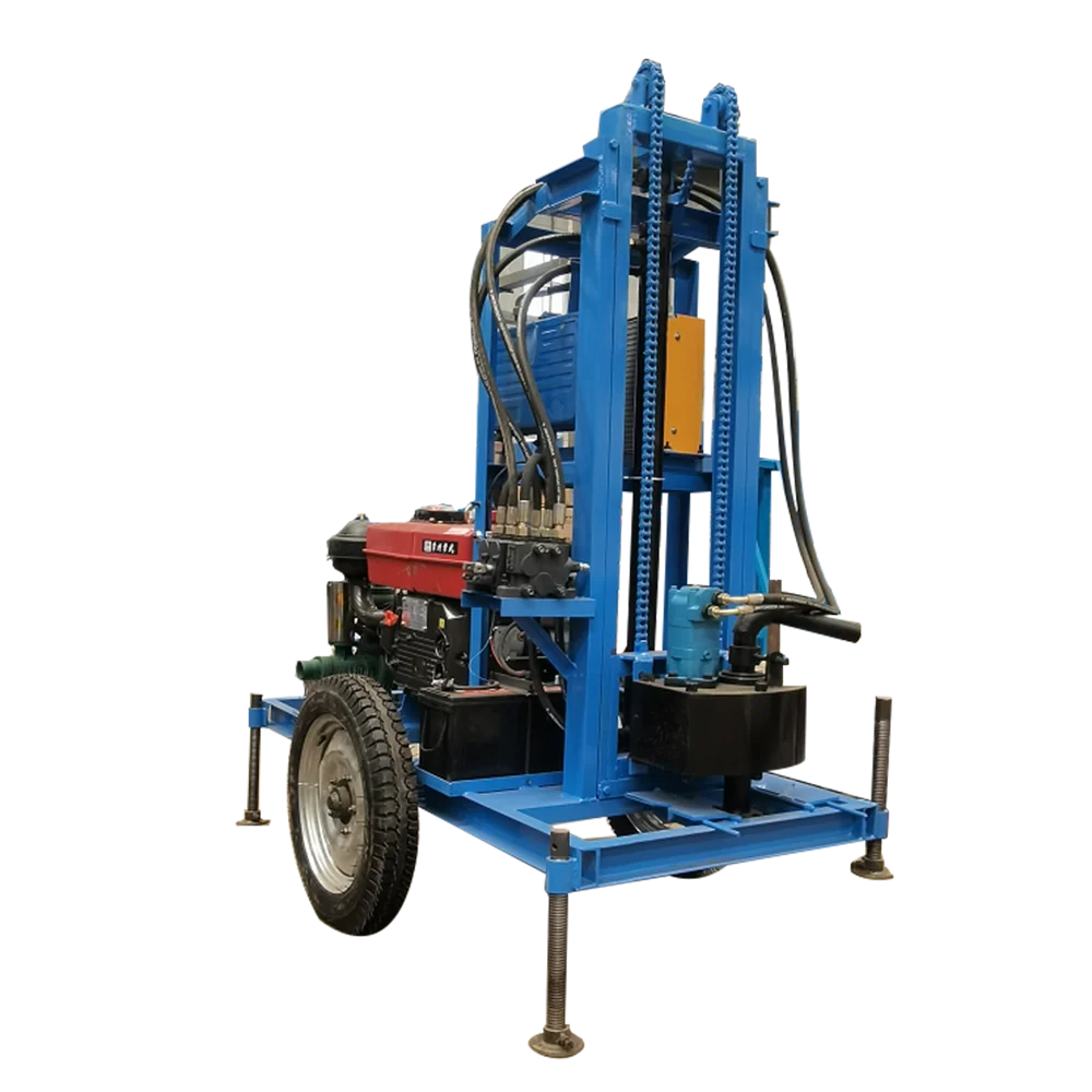 

Mini Crawler Mounted Water Well Drill Rig Machine 3 Point Hitch 150m 200m Hydraulic Borehole Equipment for Sale