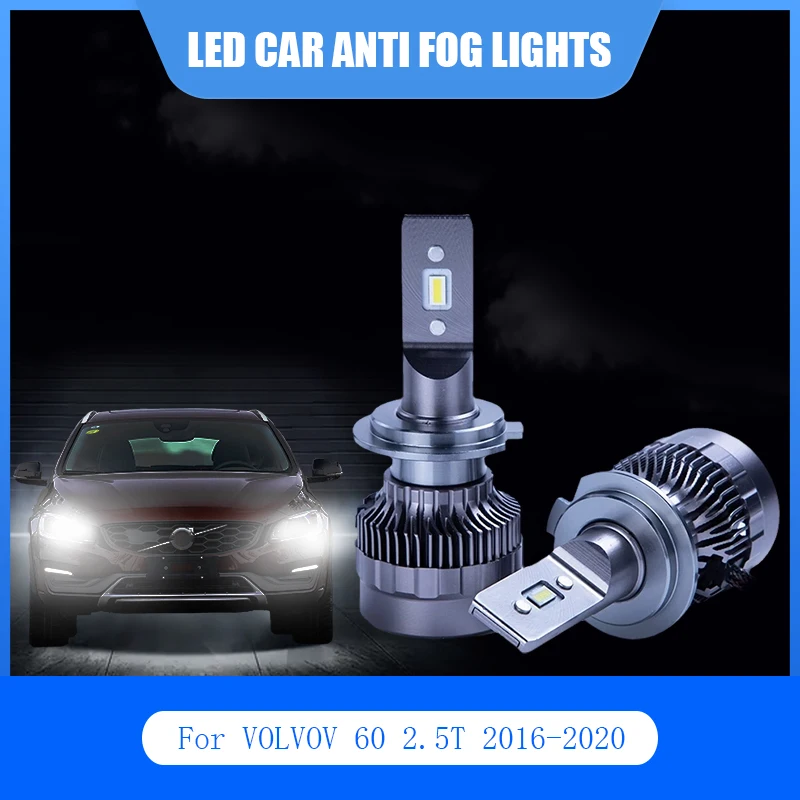 

2Pcs For VOLVOV 60 2.5T 2016-2020 LED Car Lights Anti Fog Lamp D2H H11 6000K Car LED Light Headlight Bulbs Kit Auto White Bulb
