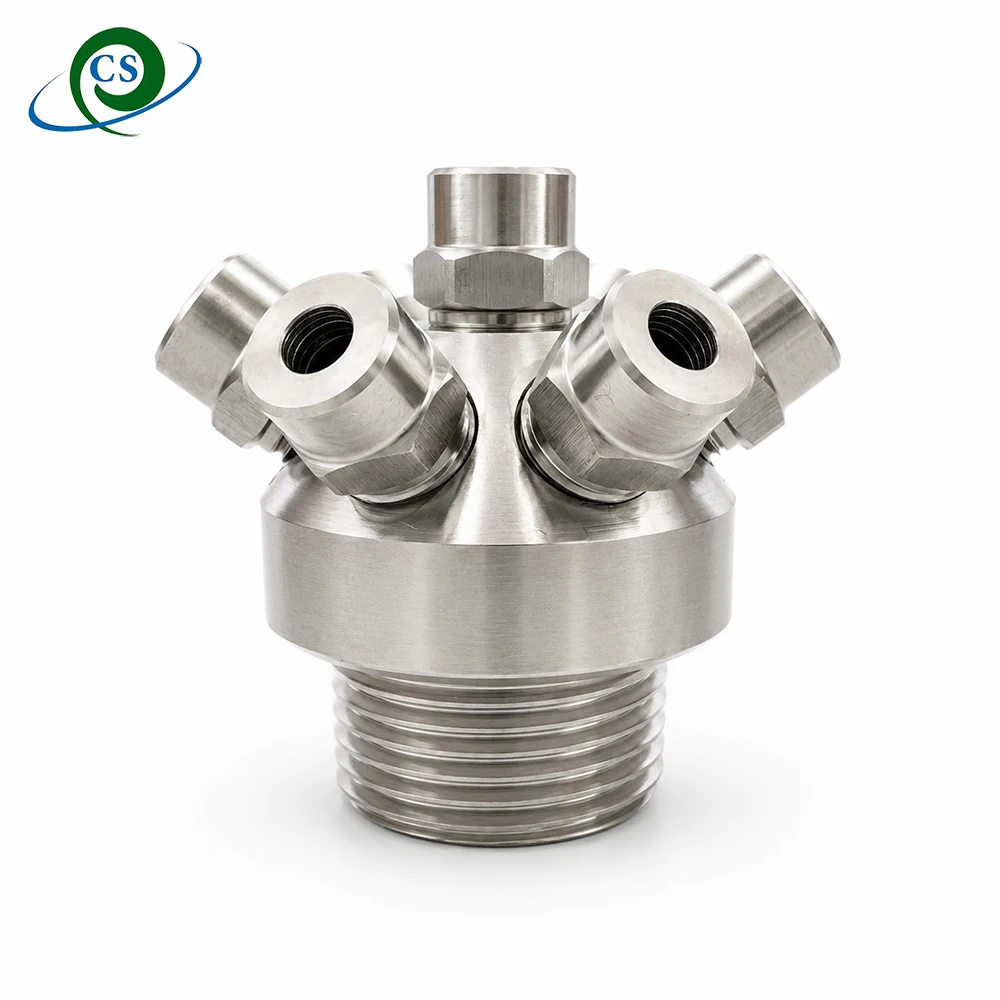 SS  Brass High Pressure Thread Male Rotary Ball Spray Nozzle for tank Cleaning