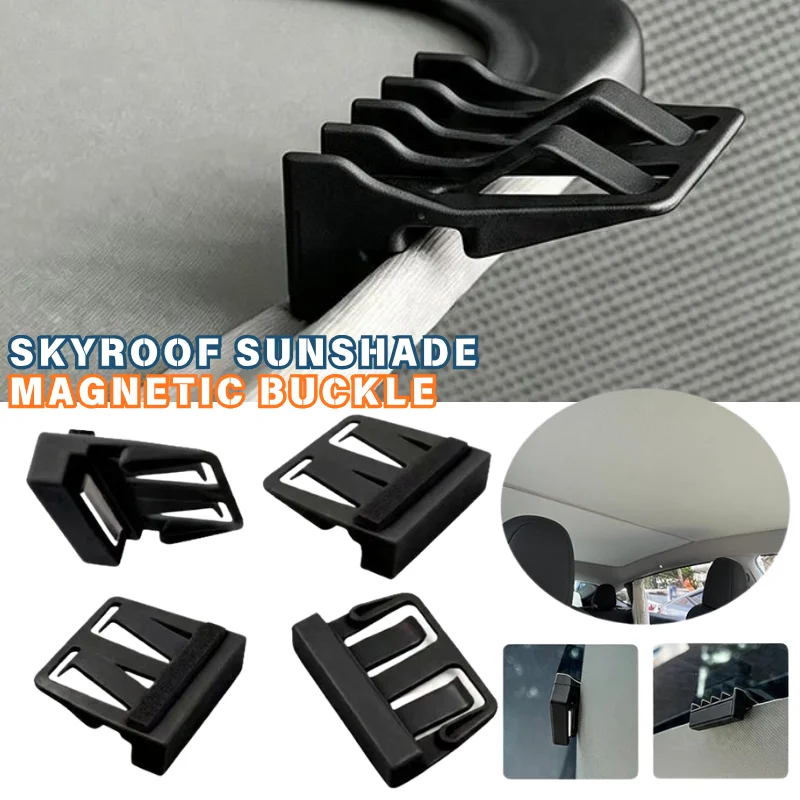 6/8pcs Car Sunroof Sunshade Fixing Buckle Clamp Auto Roof Window Sun Shade Screen Holder Clip Anti Slip Retainer Accessory