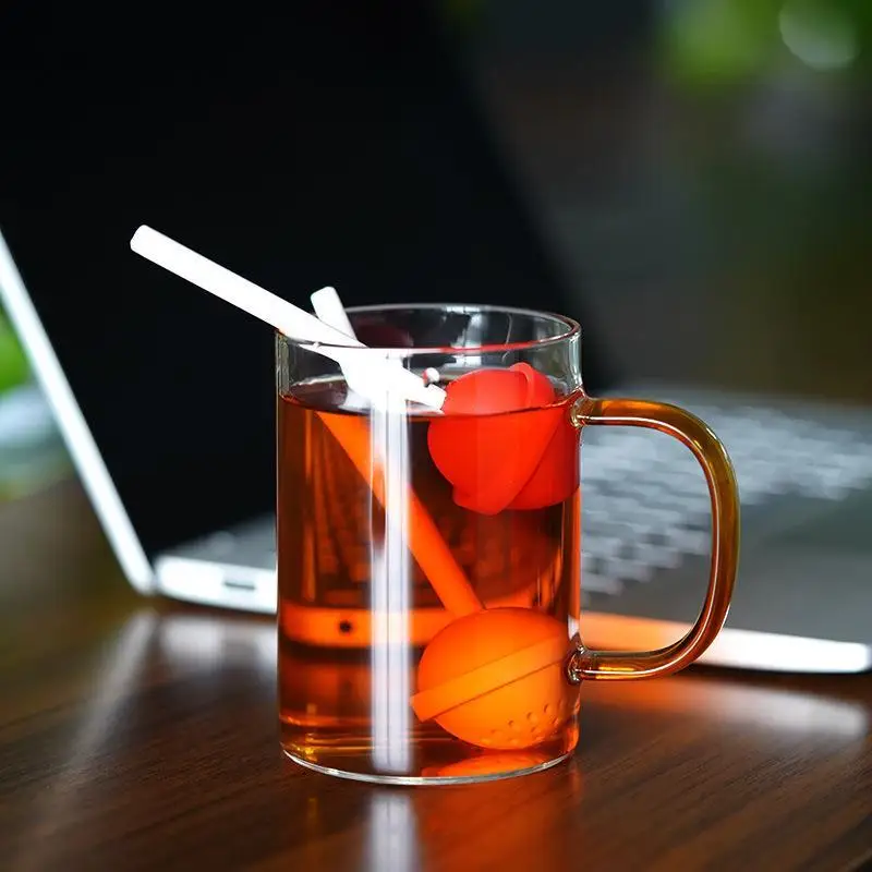Silicone Tea Infuser Reusable Creative Lollipop Filter: Strainer Loose Leaf Coffee Herbal Spice Diffuser