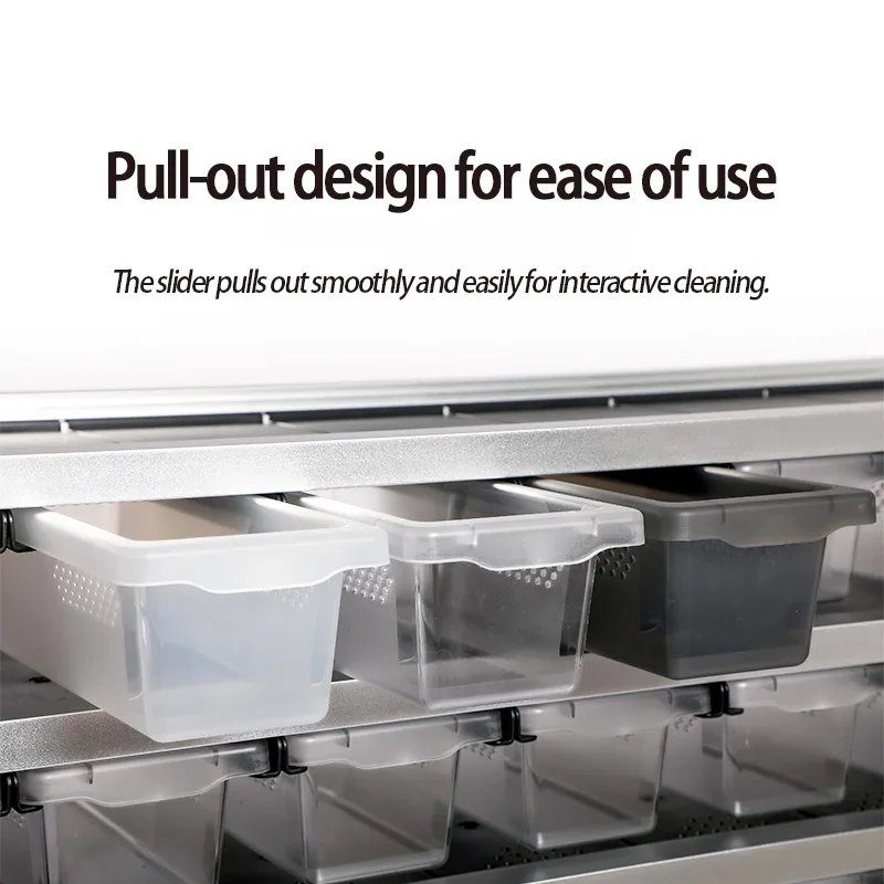 التعبئة والتغليف المسطحة التحكم الذكي في درجة الحرارة PVC بيت الحيوانات الأليفة الكبار الزواحف ثعبان رف مزرعة سياج عرض مجلس الوزراء