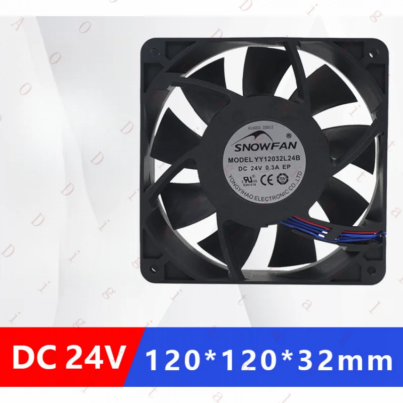 UN--  for SNOWFAN 12CM YY12032L24B 24V/48V Variable frequency inverter temperature-controlled speed-adjustable cooling fan