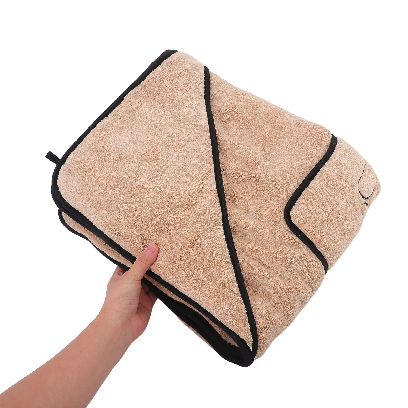 

Pet Blanket Coral Fleece Soft Thick Dog Towel Hand Pocket Design Quick Dry Bath Drying Towels for Dogs Cats Large Dog Blanket
