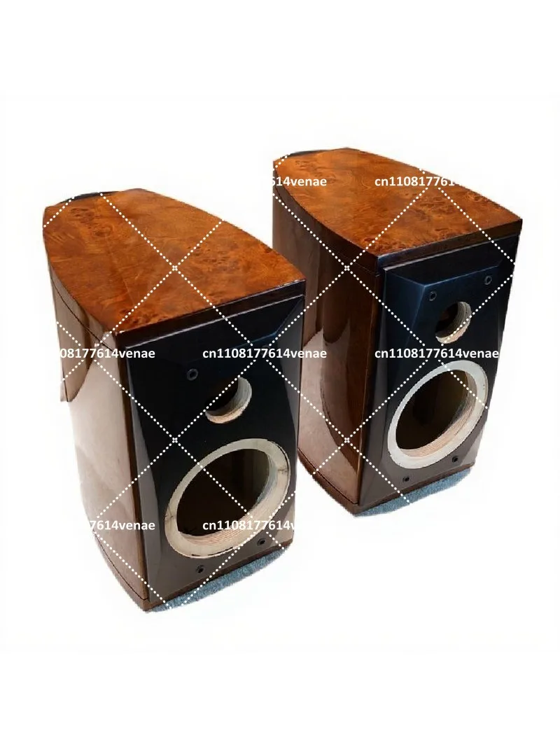 6.5-inch 8-inch Waist Drum Speaker, Solid Wood Drum Waist Curvature Audio Empty Box, Beveled Piano Paint Highlight