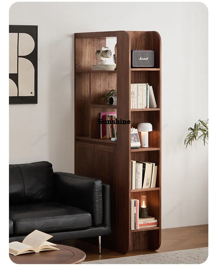 

North American black walnut solid wood entry porch cabinet, foyer cabinet, partition cabinet