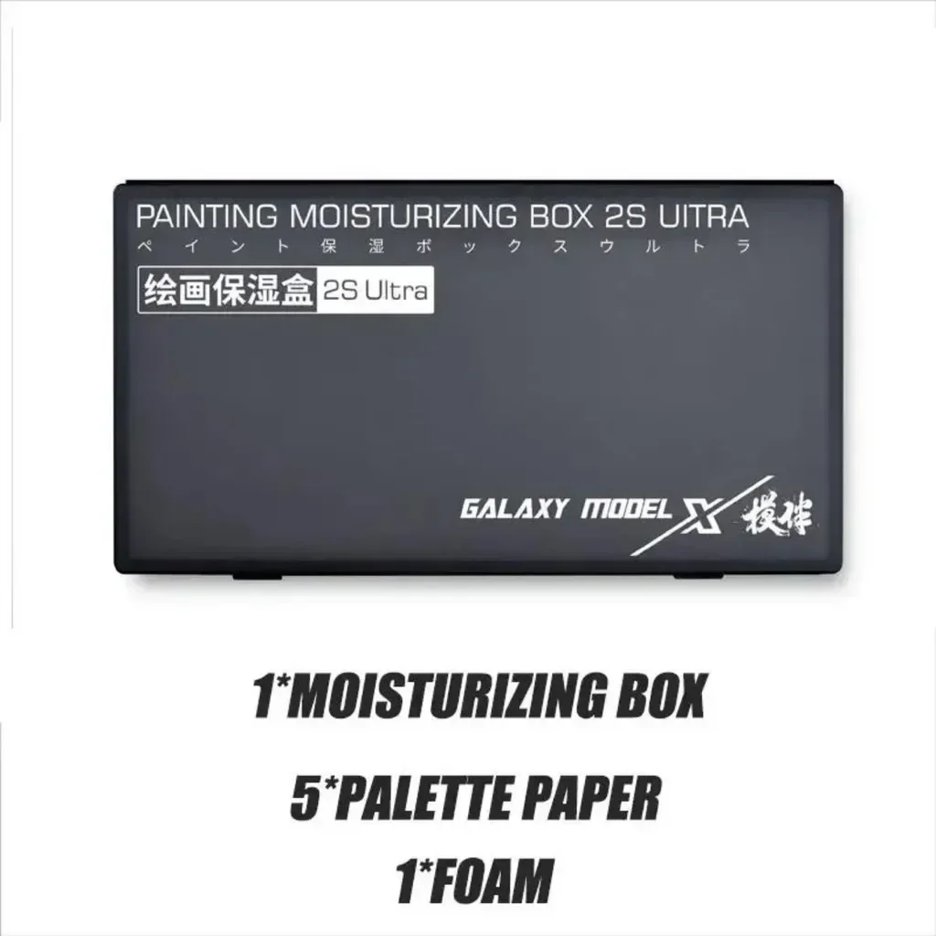 Painting Moisturizing Box for Gundam Model Coloring Tool with Palette Paper Model Brush Coloring Tool Model DIY Hobby Accessorie