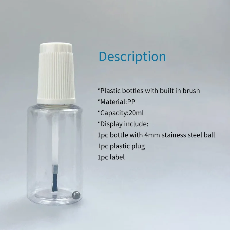 20ml Plastic Paint Mixing Bottle Touch-Up Bottle Paint Storage Bottle Pigment Bottle Nail Polish Bottles DIY Crafts Containers