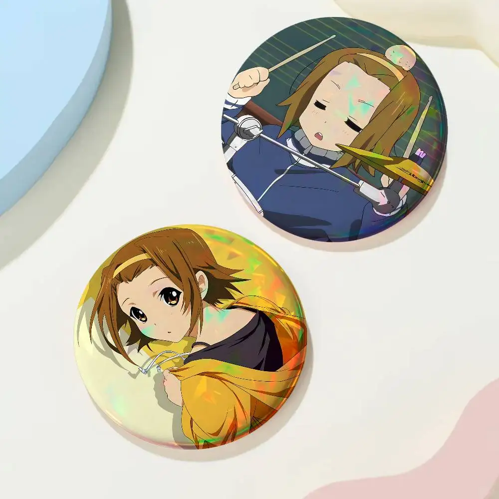 Cartoon R-Ritsu T-Tainakas For Badge Custom Laser Hologram Enamel Pin Badge Metal Lapel Brooch For Clothes Bag Accessory Gift