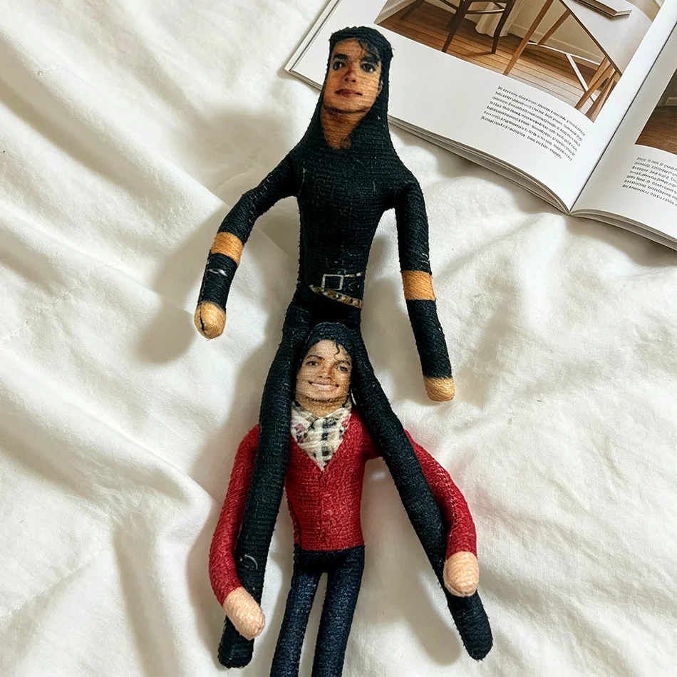 Bestseller Michael Jackson Cosplay Requisiten-Puppe Plüsch-Stoffpuppe Raumdekoration Abstrakte Gelenkbewegliche Requisiten Geschenk – Detail 11