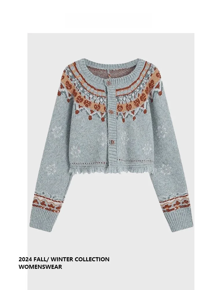 

Вязаный кардиган Forever 2 в стиле ретро, повседневный, с длинными рукавами, женский, больших размеров, для работы и повседневной носки, осень 2024