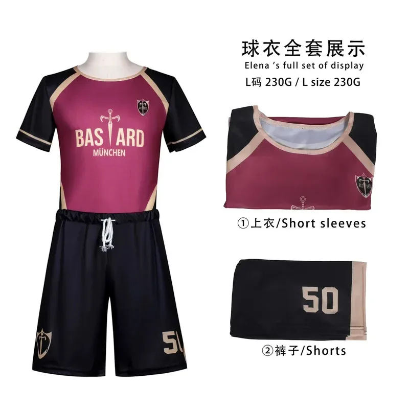 Adult Kids Blue Lock Jersey Michael Kaiser Yoichi Isagi Cosplay Costumes Sleeve Short Casual Sport T Shirt Halloween Suitsa;3,v'