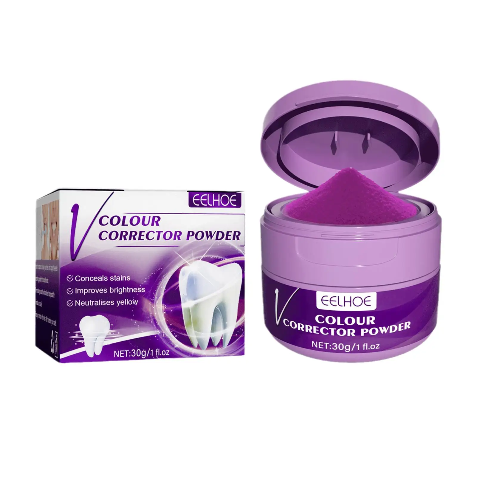 EELHOE Teeth Whitening Powder Remove Plaque Stains Toothpaste Deep Cleaning Fresh Breath Oral Hygiene Dentally Tools Teeth Care