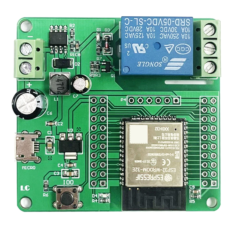 DC5-60V alimentatore ESP32 modulo relè singolo scheda di sviluppo ESP32 ESP32-WROOM