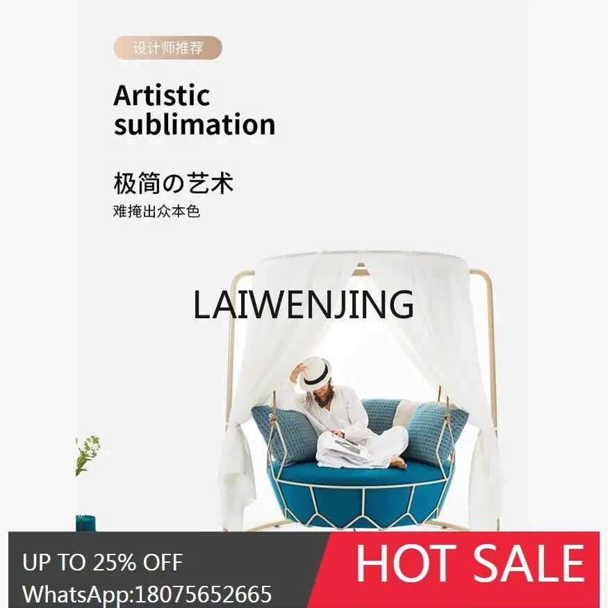 Outdoor Swing Stainless Steel Terrace Patio Hanging Chair Outdoor Rocking Chair Swing