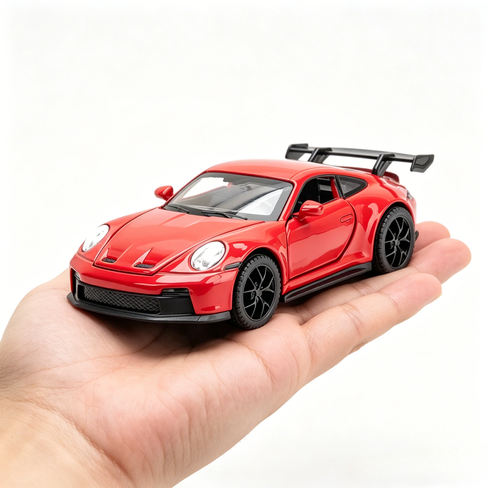 

1:32 911 GT3 RS Sports Car Simulation Diecast Metal Alloy Model car Sound and Light Pull Back Collection Kids Toy Gift