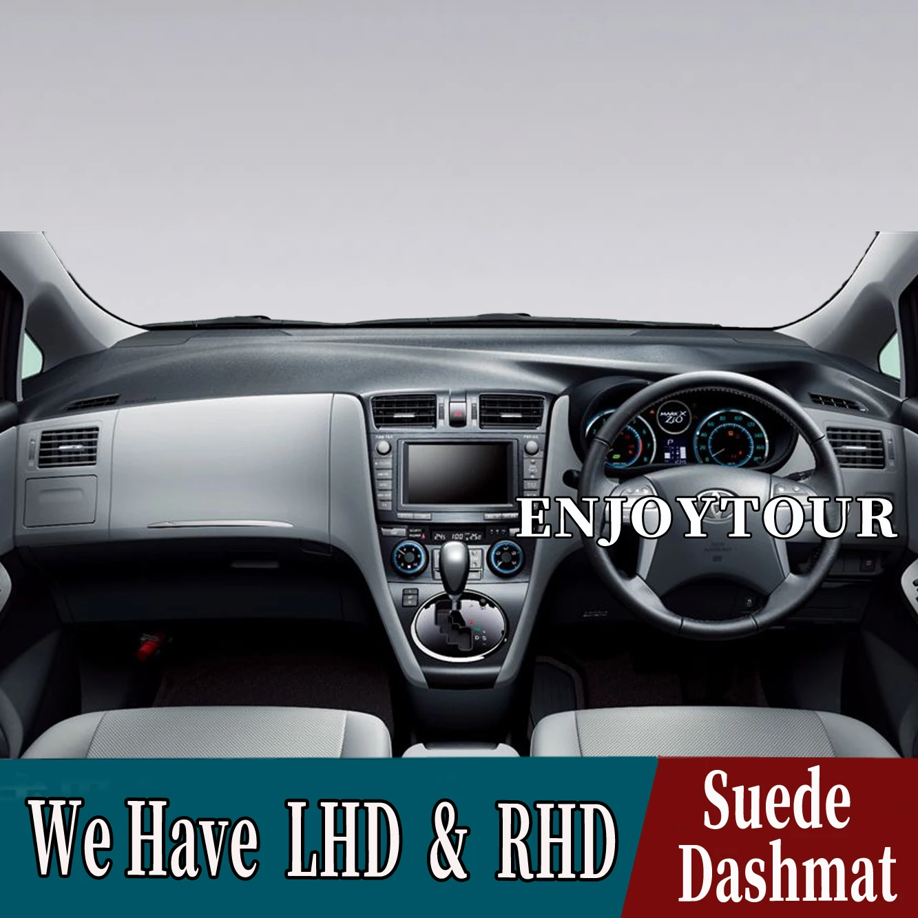 

Car-styling Suede Leather Dashmat Dashboard Cover Dash Mat Accessories For Toyota Mark X ZiO AA102007 2008 2009 2011 2012 2013