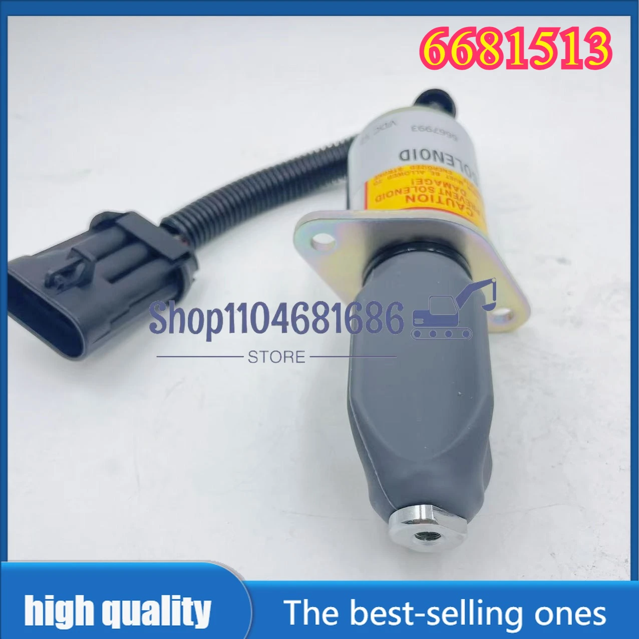 

6681513 Соленоид отключения подачи топлива с комплектом 6681512 6667992 6667993 для экскаватора Bobcat Skid Steer S185 Bobcat 325 12 В постоянного тока