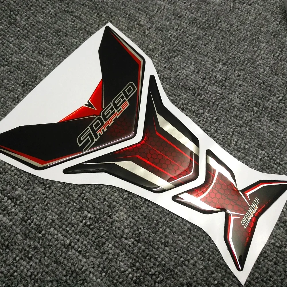 

Stickers For Triumph Speed Street Triple Daytona Motorcycle Tank Pad Protector Fish Bone Grips