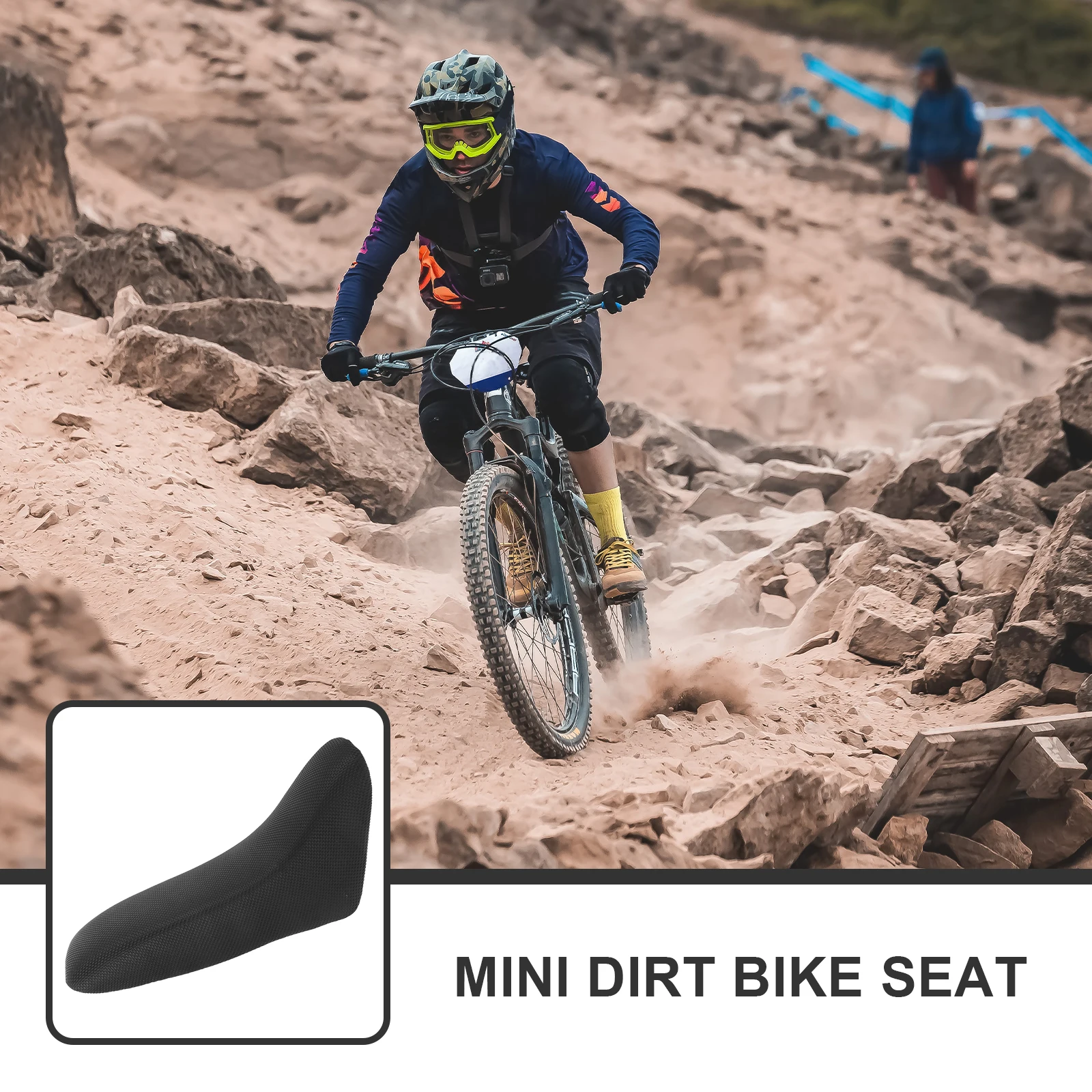 

Mini Dirt Bike Seat Cushion Soft Ergonomic Shockproof Wear Resistant Passenger Seats Long Rides Accessories Breathing Pads