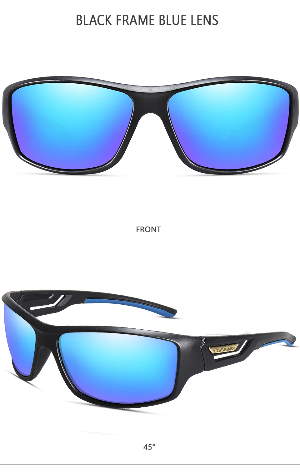 LOISRUBY Polarisierte Angeln Sonnenbrille Männer Camouflage Fahren Outdoor Sport Radfahren Laufen Brille UV400 Tackle Brillen – Detail 6