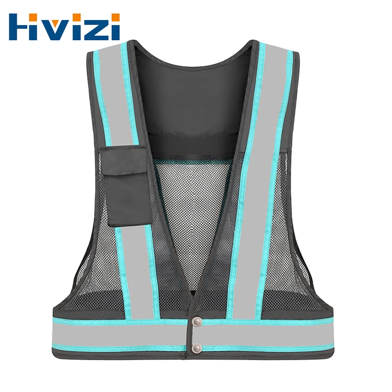 

Safety Vest V-netting Reflector Reflective Security Vest with One Cellphone Pocket Safety Vest for Bicycle Riding