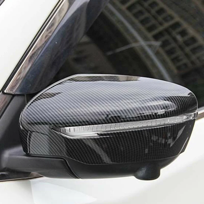 

NEW-Carbon Fiber Rear View Mirror Cover-Side Mirror Cover Cap For Qashqai X-Trail Murano Rogue Pathfinder 2015-2019