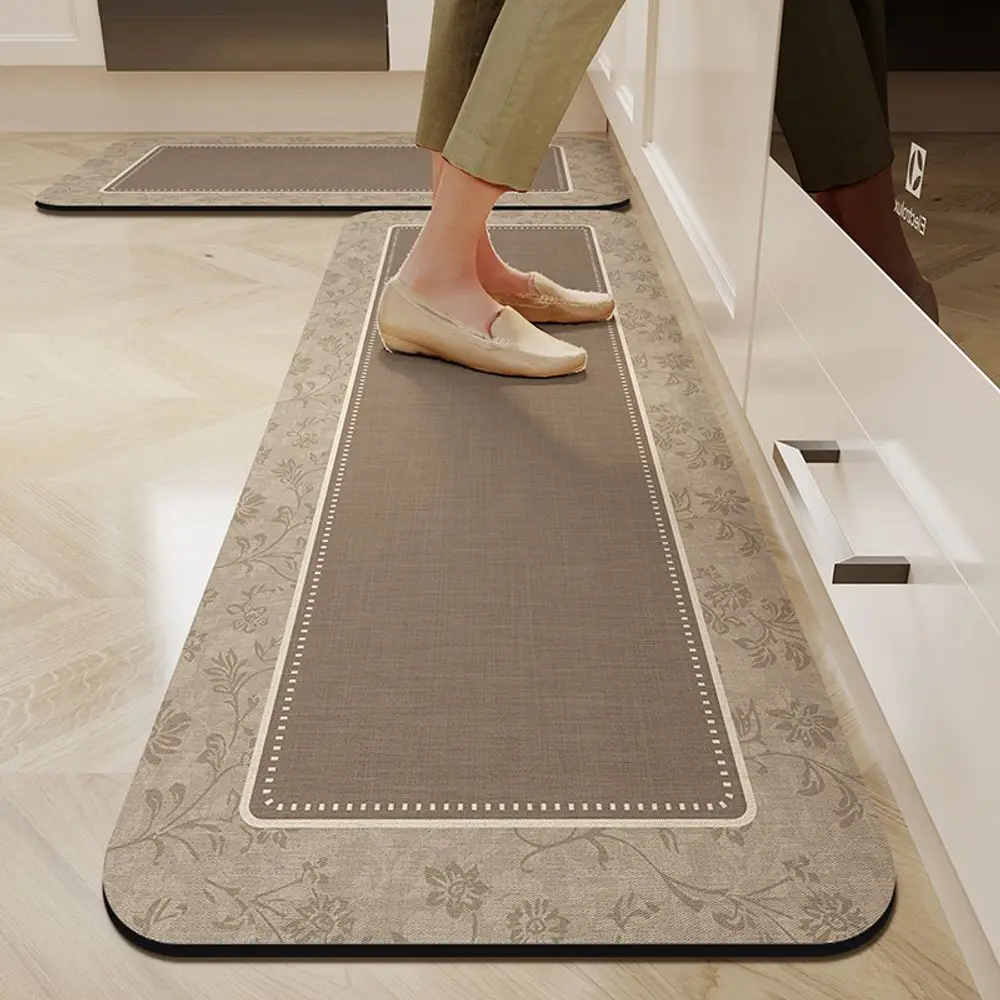 VIKAMA Silicofungus Wall Coating Anti-Slip Entrance Door Mat, Kitchen And Bathroom Water-Absorbing Quick-Drying Rug Home Decor