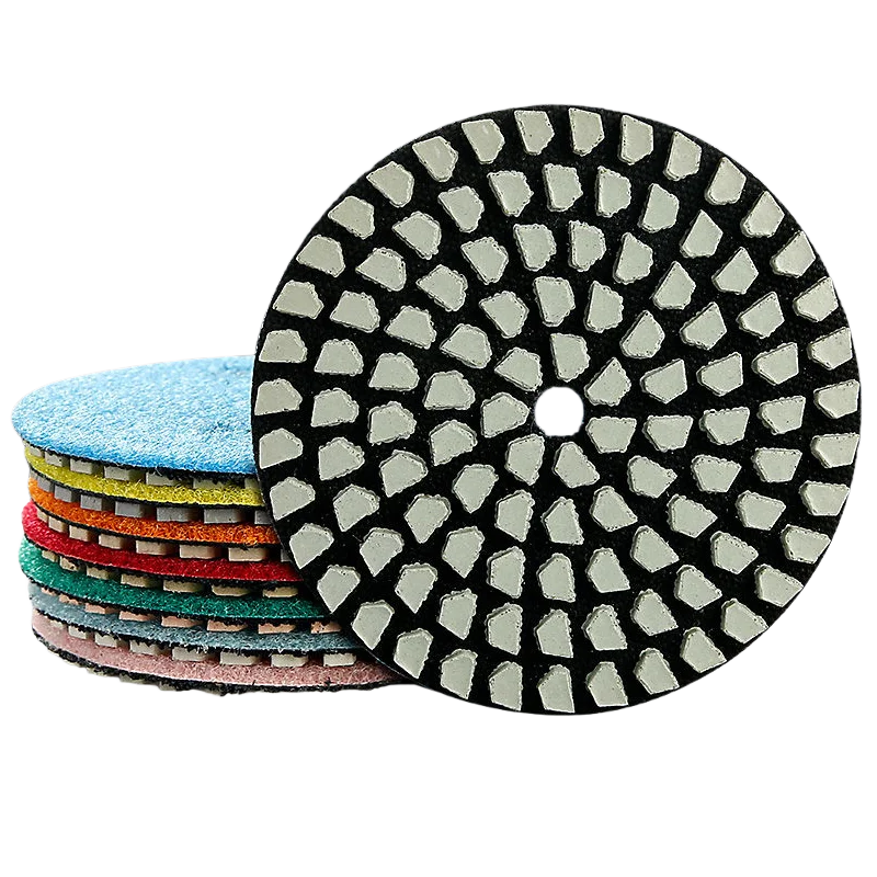 

7 шт., 3 дюйма, 4 дюйма, сухие полировальные подушечки, шлифовальный диск, мягкие абразивные подушечки для полировки гранита, мрамора, камня и шлифования