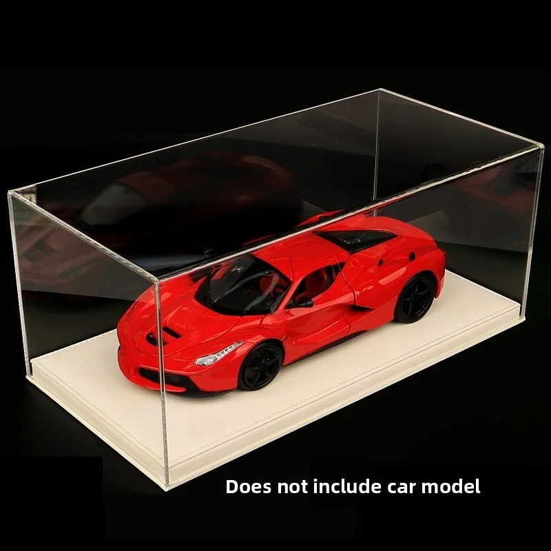 Suitable for 1/18 scale car model display box with integrated acrylic transparent dust-proof cover on the bottom surface