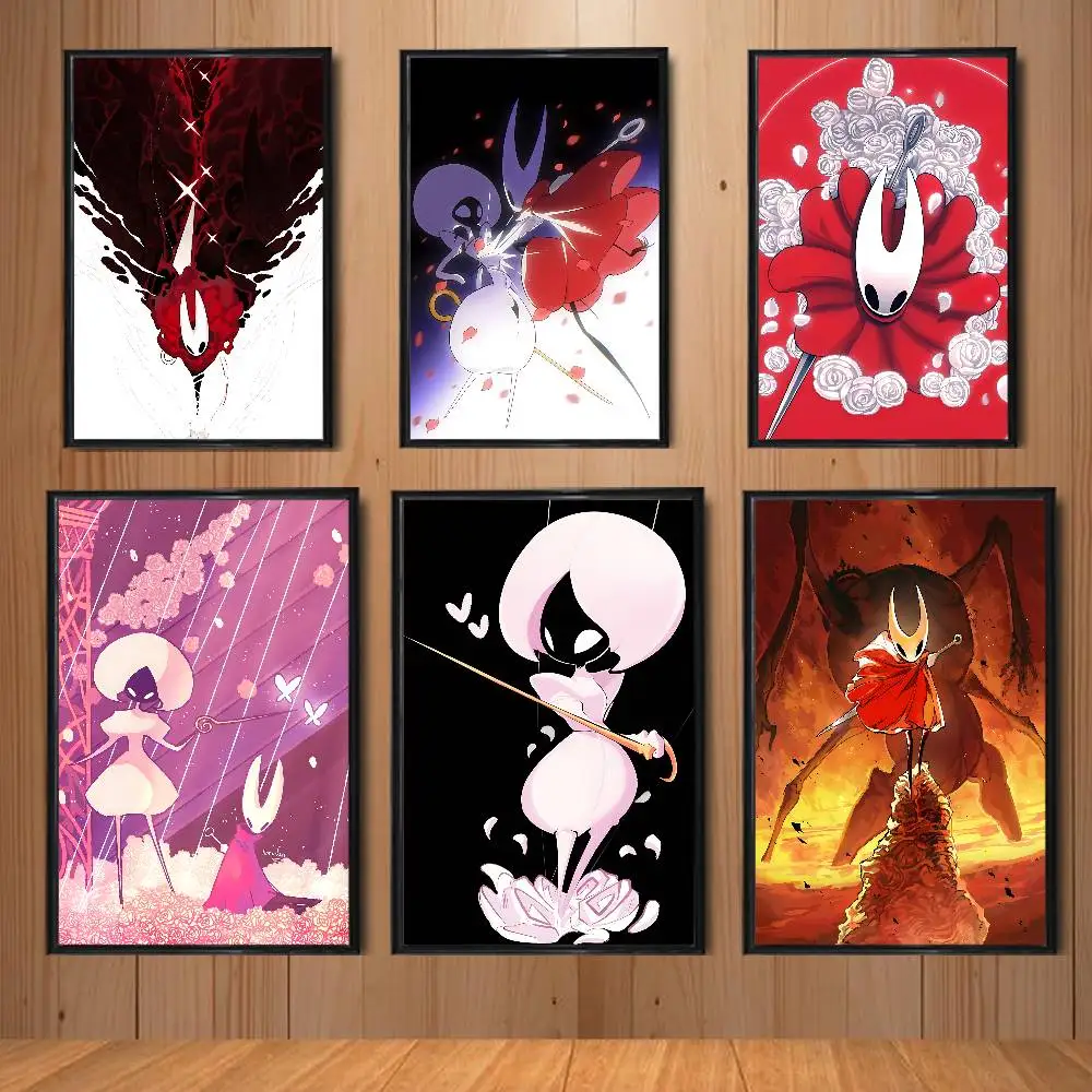 lace game Hollow Knight Hornet High Quality Dorm Living Room Aesthetic Wall Decoration Painting Poster Stickers Gift