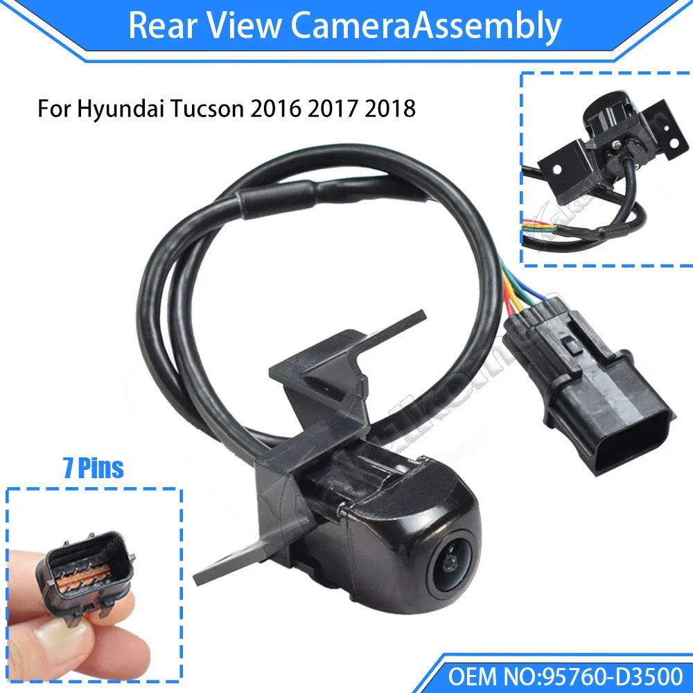 

Новая камера заднего вида, резервная камера помощи при парковке для Hyundai Tucson 2016 2017 2018 95760-D3500 95760D3500