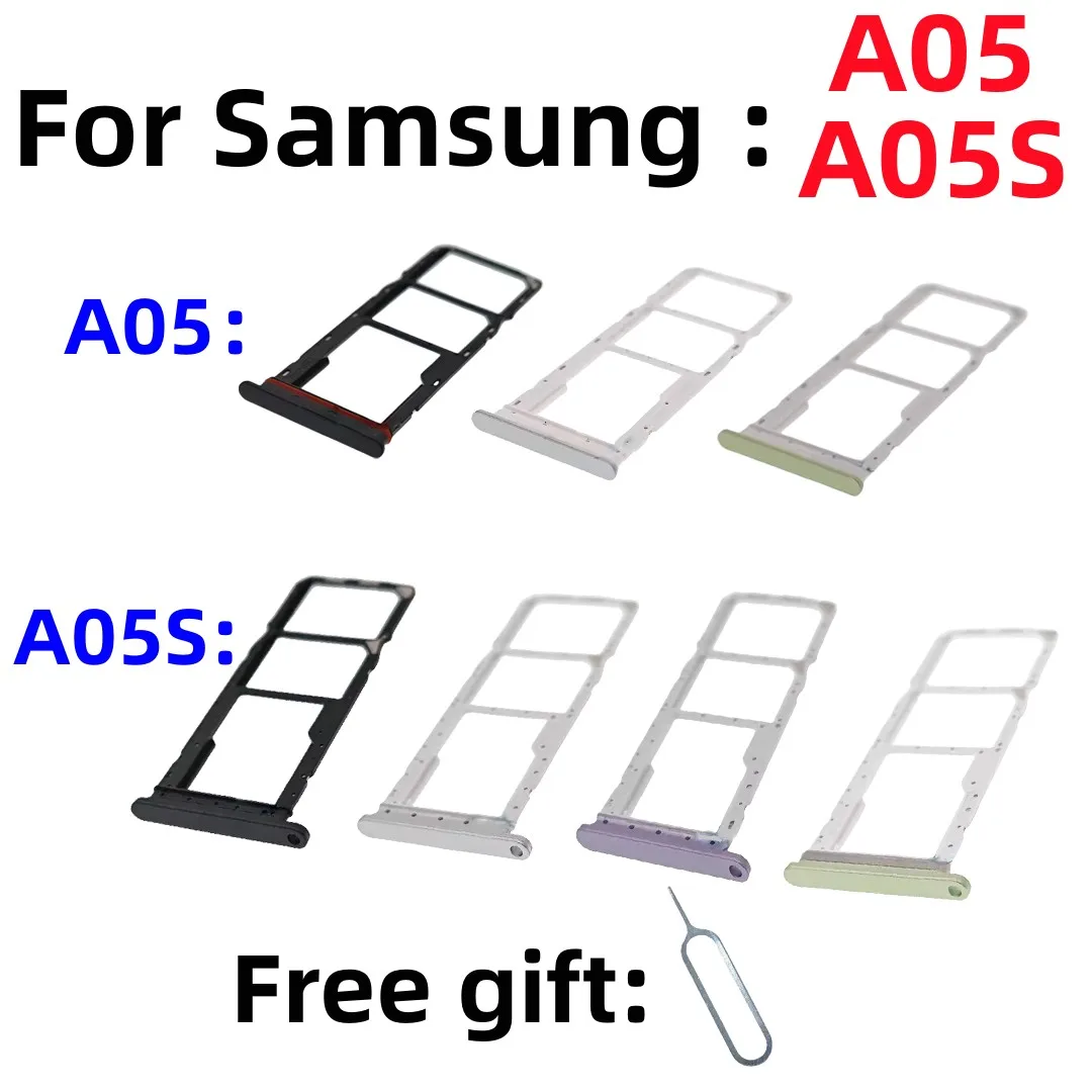 SIM Card SD Card Tray chip slot drawer card Holder For Samsung Galaxy A05 A05S SM-A055F A057F/DS SIM Card tray Slot