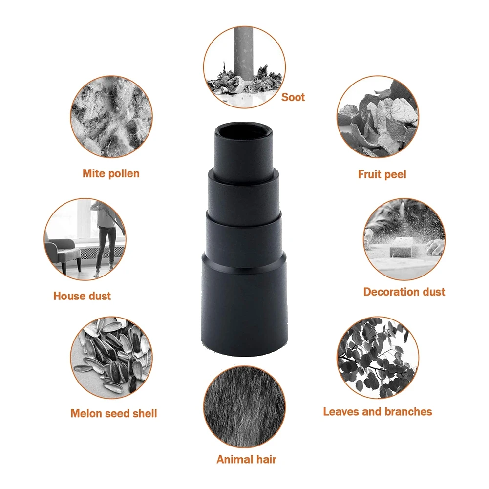 Y42A-Vacuum Cleaner Power Tool Adaptor, 6 PCS Vacuum Hose Adapter Reducer Hose For Dust Extraction Vacuum Cleaner