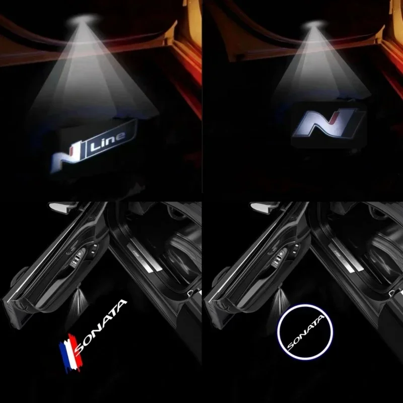 

Led Emblem Car Door Light Luces Projector for Hyundai SONATA VII (LF) 2015-2019 Russia 2018-2021 2022 2023 Car Goods Decoration
